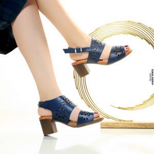 ימימה - סנדל עור - כחול